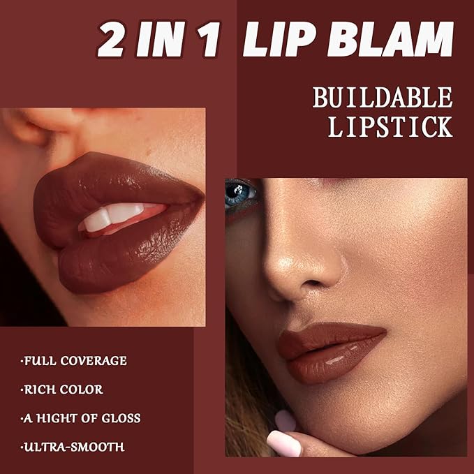 Tinted Lip Balm,Hydrating Core Lip Plumper,Moisturizing