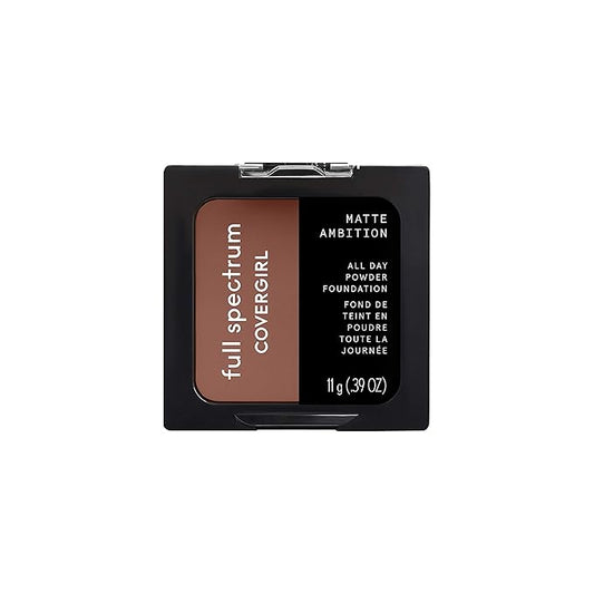 COVERGIRL Matte Ambition, All Day Powder Foundation, Deep 0.39 Ounce, 11g