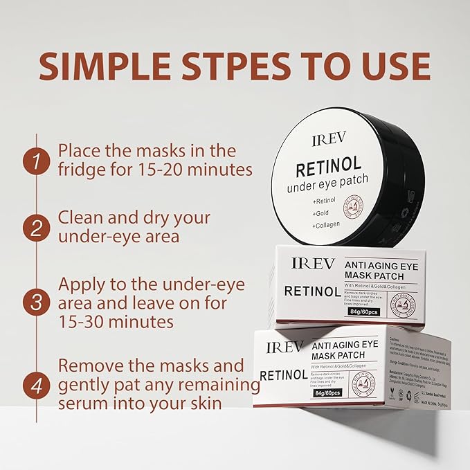 30 pairs retinol collagen eye