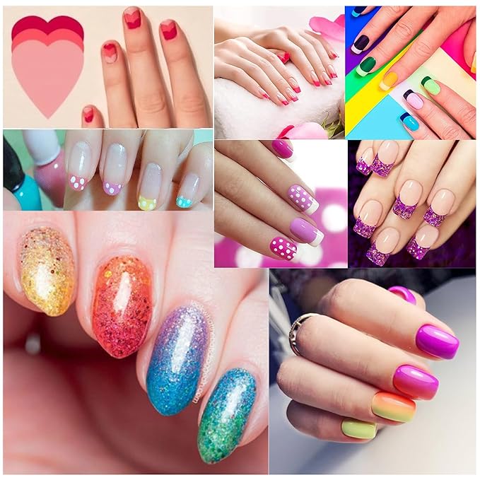 6pcs ombre nail brush and