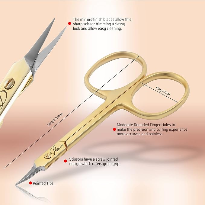 ROUSE Cuticle Scissors Professional Grooming