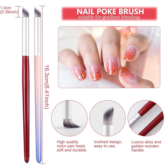 5Pcs Ombre Nail Brush Nail