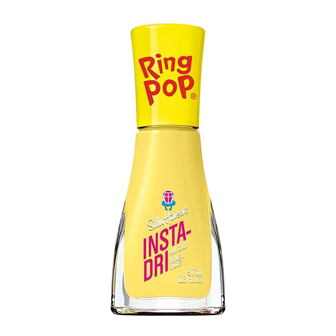 Sally Hansen Insta-Dri®, Ring Pop Nice Ring to It, Quick Dry, Long Lasting, Streak-Free Shine, Yellow Nail Polish