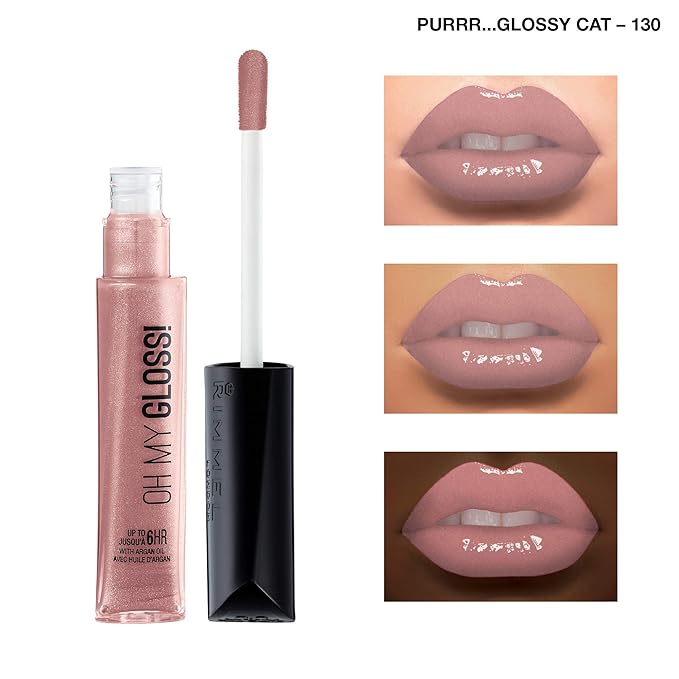 Rimmel London Oh My Gloss! Lip Gloss - 130 Purrr... Glossy Cat 6.5ml