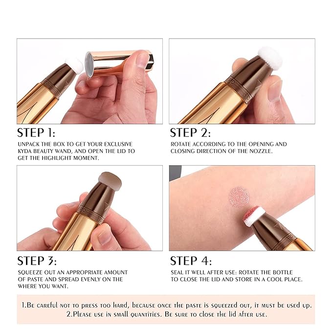 Liquid Blush Beauty Wand, Cream Blush Stick,Face Concealer Peach Pink)