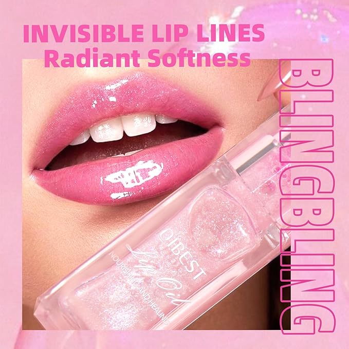 Magic Color Changing Moisturizing Lip Glow Oil + Plumping Lipstick, Hydrating Lip Gloss Balm, Transparent Lip Care, Non-Sticky Fresh Texture Lip Oil (Clear to Pink)