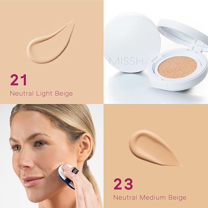 Missha Magic Cushion Moist Up No. 21 Light Skin Types