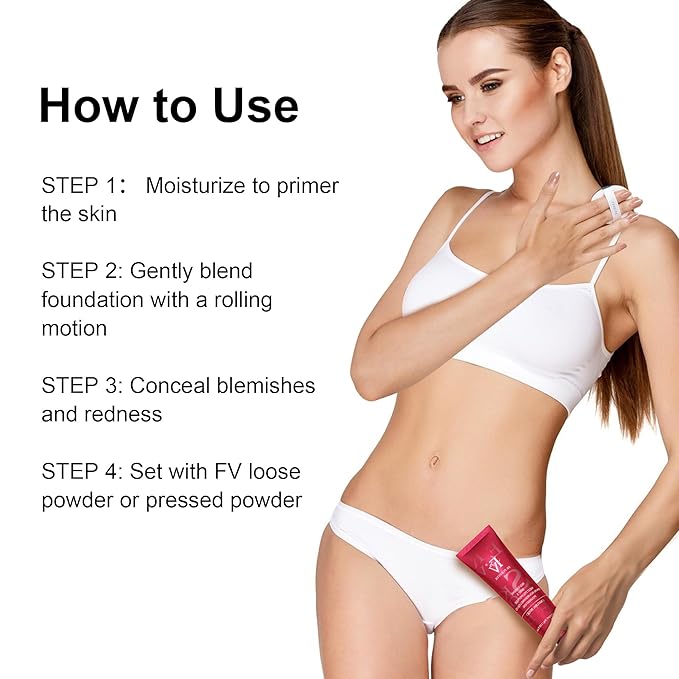 FV 2 Pack Hydrating Liquid Foundation Makeup, Waterproof