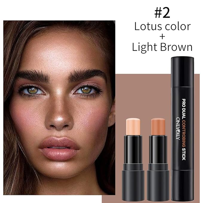 Double-End Contour Highlighter Stick Contour Stick, Face Highlighter,