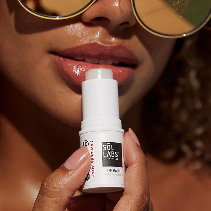SPF 15 Lip Balm – Lip Moisturizer with SPF, Broad Spectrum Chapstick Hydration Lip Balm, Vegan & Cruelty-Free, Shea Butter Hydration, Zinc UV Protection, 11g Giant Chapstick, Lavender Mint Flavor