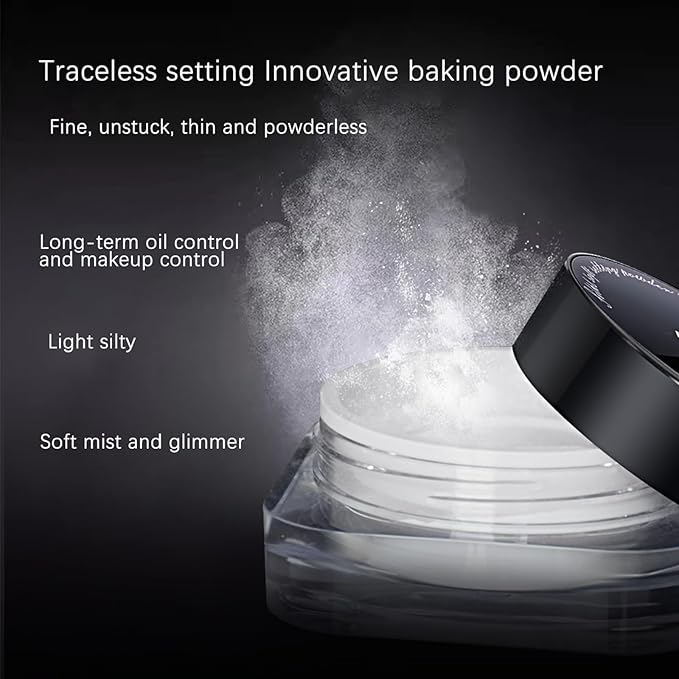 BLUE LOVE Setting Powder Makeup for Oily Skin, Loose Powder(Transparent)