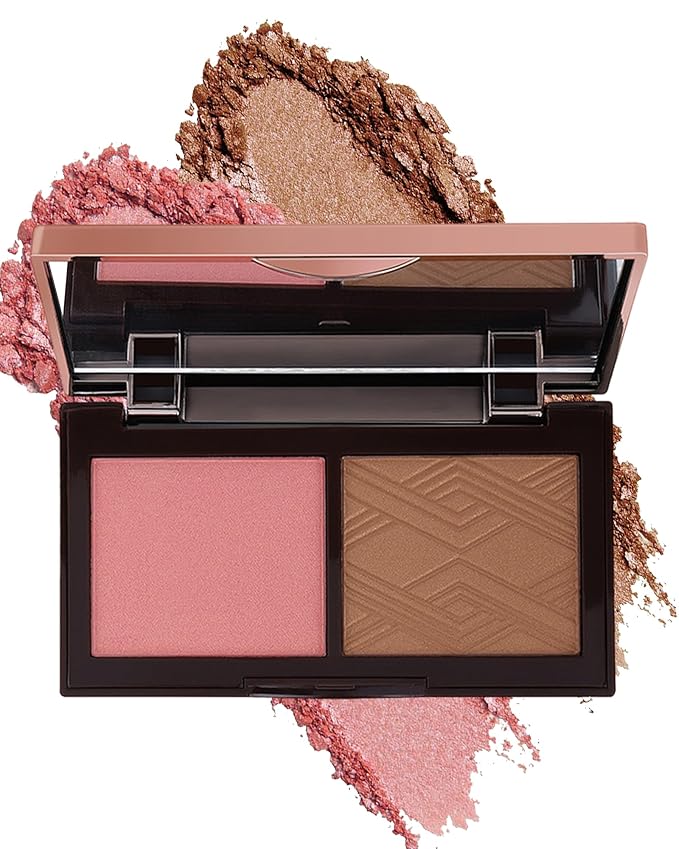 Face Bronzer Contour Blush Powder Palette-2 in 1 for Women-02