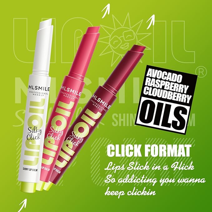 3 Colors Slick Click Lip Balm Girls