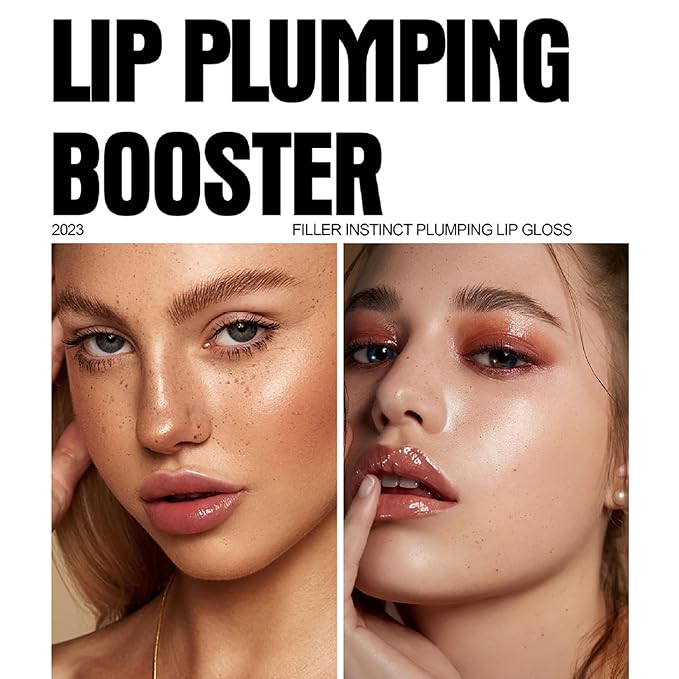 6 Colors Lip Plumper, Hydrating & Smooth Lip Wrinkles, Enhancing Plump Effect for Fuller Lips High Shine Lip Glaze Long Lasting Nourishing Lip Plumper for Women Girls (# 06)