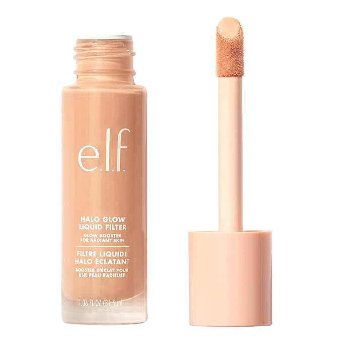 e.l.f. Halo Glow Liquid Filter, Complexion Booster For 3 Light/Medium