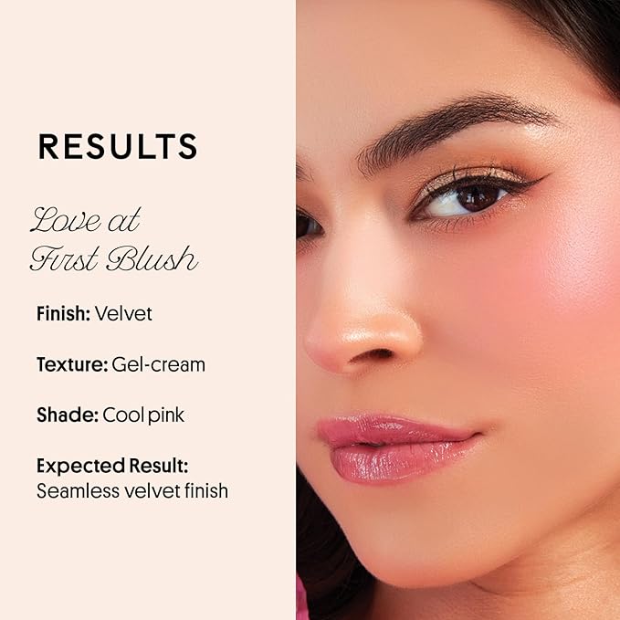 Winky Lux Cheeky Rose Liquid Blush, Gel-Cream Blush with Buildable Color, Lightweight Velvet Finish for Long Lasting Color, Cool Pink, Lovely