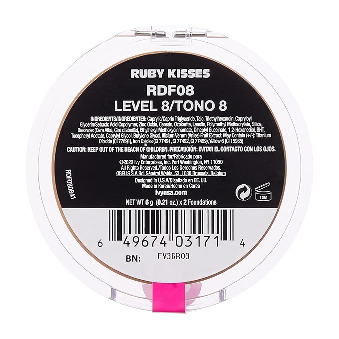 Ruby Kisses 3D Face Creator Cream Foundation & (Level 8)