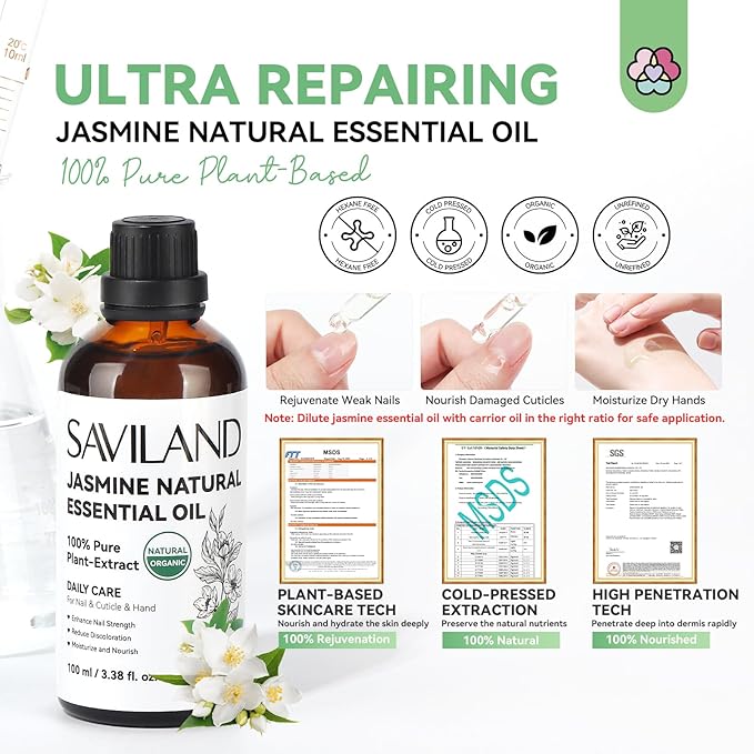 SAVILAND Jasmine Essential Oil for