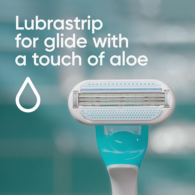 Gillette Venus Tropical Disposable Razors for Women, 3+1 Count, Designed for a Smooth Shave, Tropical Fragrance Scented Handles (Pack of 2)