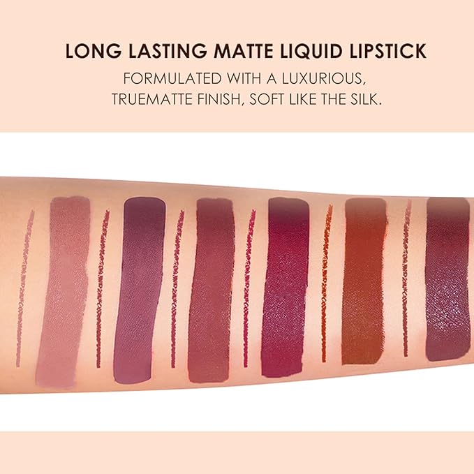 BestLand 12Pcs Matte Liquid Lipstick +