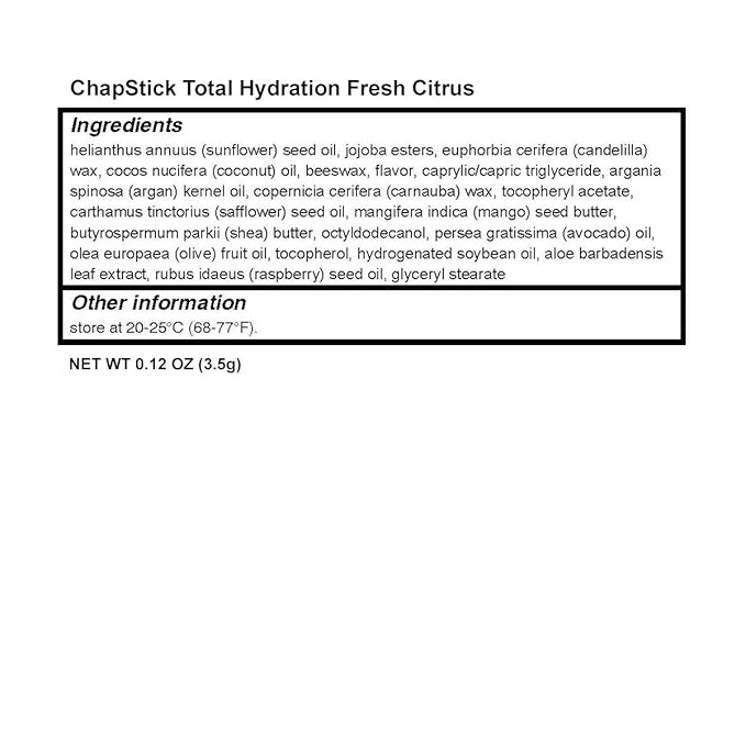 ChapStick Total Hydration (Fresh Citrus Flavor,