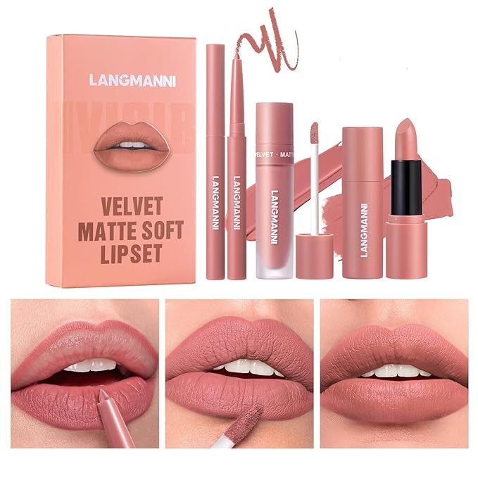 Jolilab 3 in 1 Matte Velvet Lipstick Set-Lip