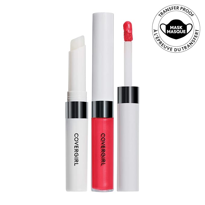 COVERGIRL Outlast All-Day Lip Color with Topcoat, Ever Red-Dy, Pack of 1