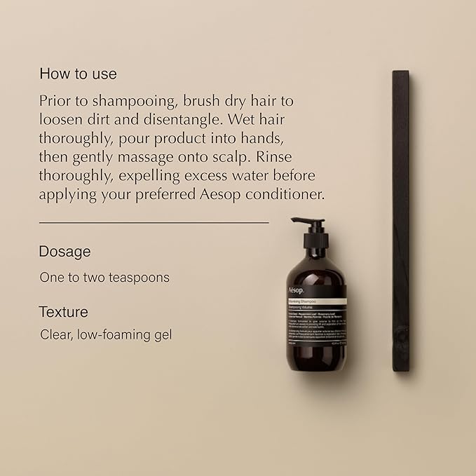 Aesop Volumizing Shampoo | Lifting Formulation for Volume and Body for Thin or Fine Hair | Botanical Oils to Soften Hair and Add Shine | 16.9oz / 500mL