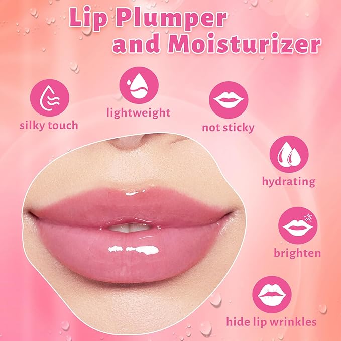 UCANBE 6 Color Glitter Lip Glow Set - Glitter