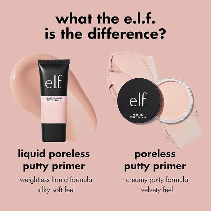 e.l.f. Liquid Poreless Putty Primer, Lightweight Face Primer & Cruelty-free