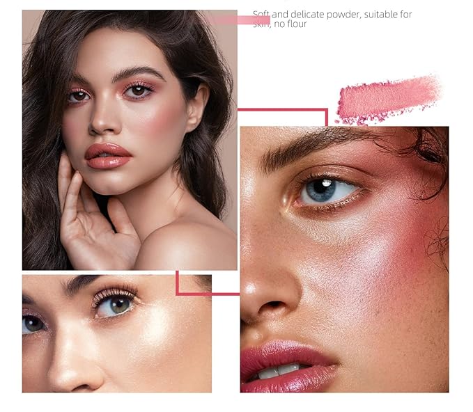 MAEPEOR Matte Face Blush 8 Colors Lightweight Natural (Color 05)