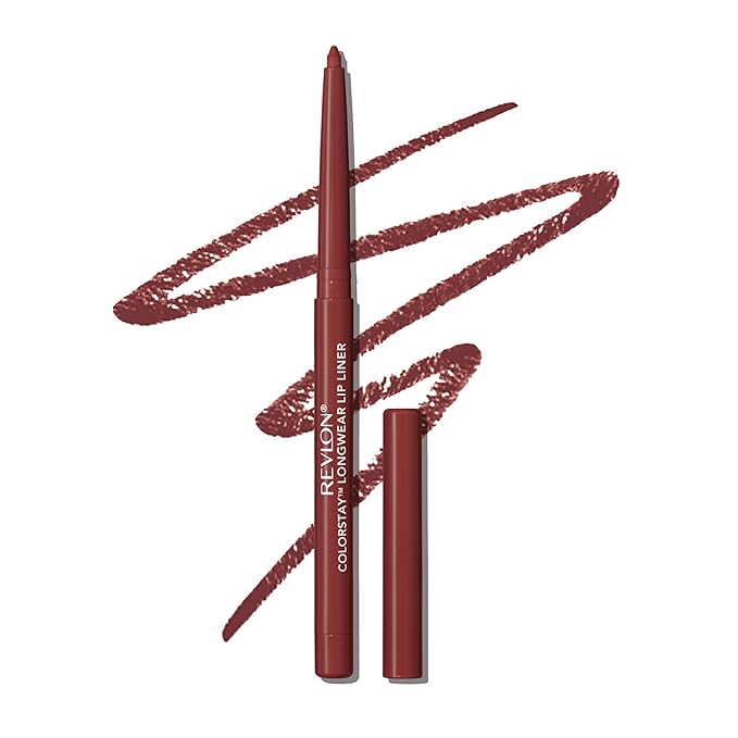 REVLON Colorstay Lip Liner Makeup with Built-In Sharpener, Longwear Rich Colors, Smooth Application, 640 Raisin, 0.01 oz
