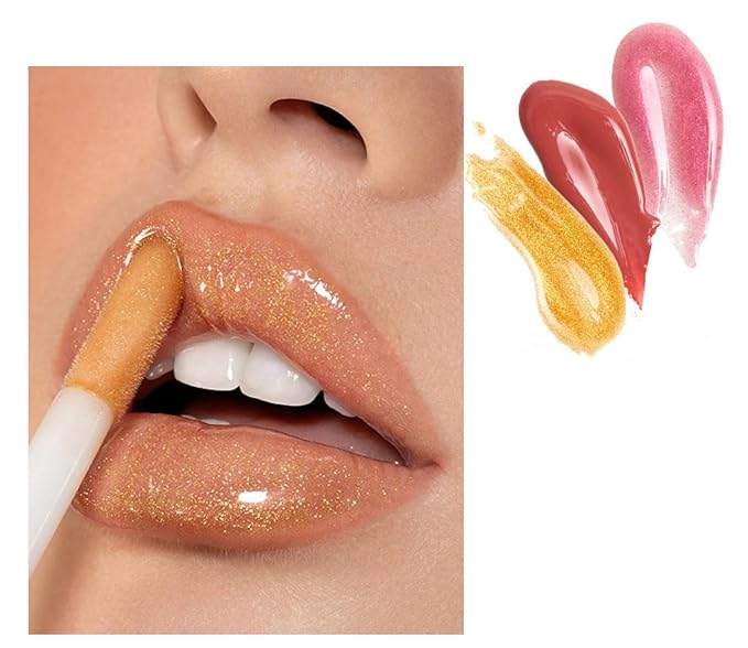 MAEPEOR Shimmer Glossy Lipgloss Set 8PCS Non-Sticky Moisturizing Glossy