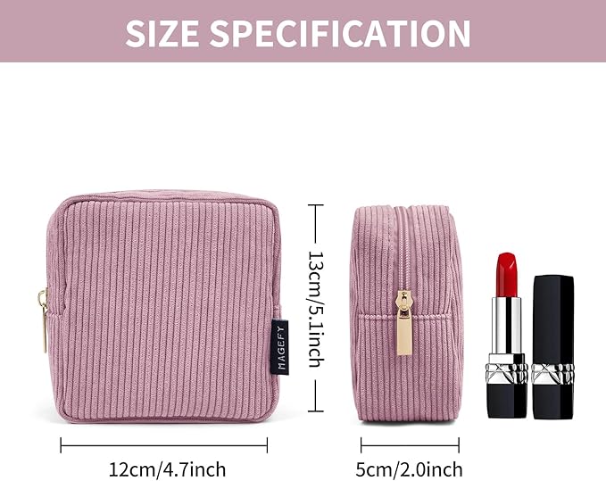 Magefy small makeup bag for