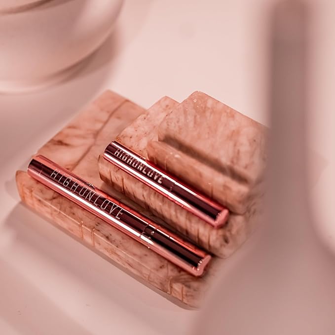 HIGHONLOVE Gloss & Go Gift Set - Clear Plumping Lip Gloss in 7 ml & 3.5 ml Sizes - Gifts for Wife, Girlfriend, Sister or Best Friend - Women's Beauty Bundle (Vegan, Cruelty Free)