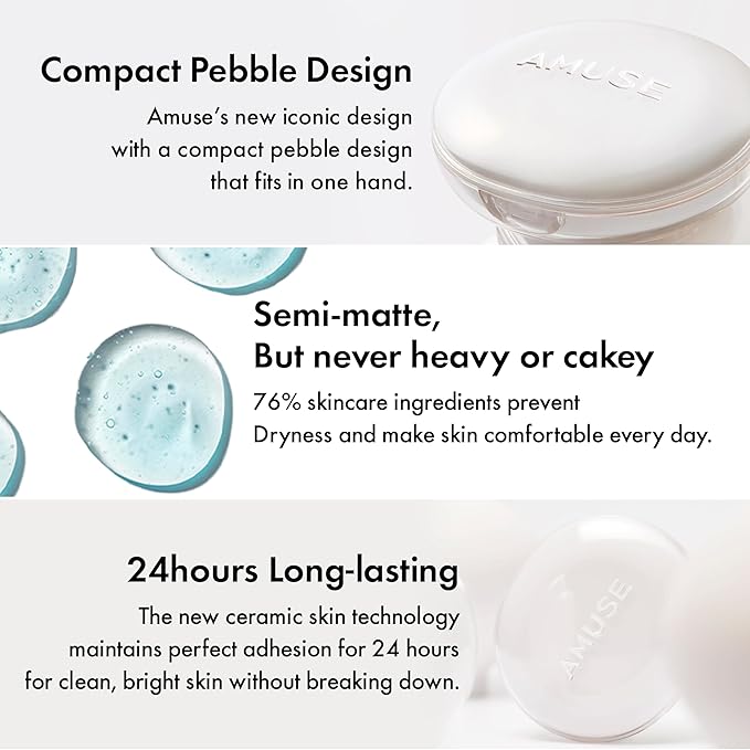 Amuse SEOUL Ceramic Skin Perfector Cushion Foundation 1.5 15g