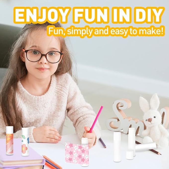 DMSKY 50 Pack Lip Balm Unlabeled,