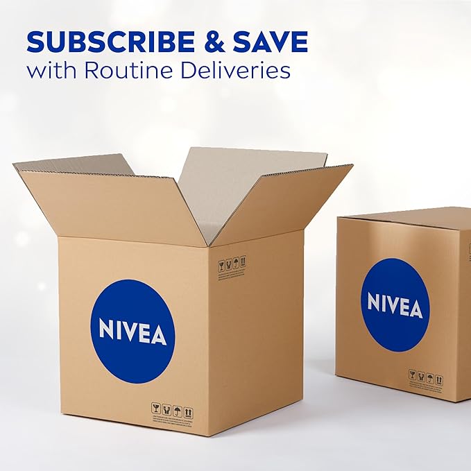 NIVEA Soft Refreshingly Soft Moisturizing Cream, Lightweight Moisturizer for Face, Body and Hands, Body Cream Enriched with Jojoba Oil and Vitamin E, 2.6 Oz Tube, Pack of 3