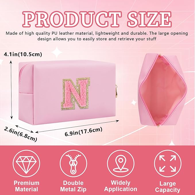 Personalized initial letter patch makeup