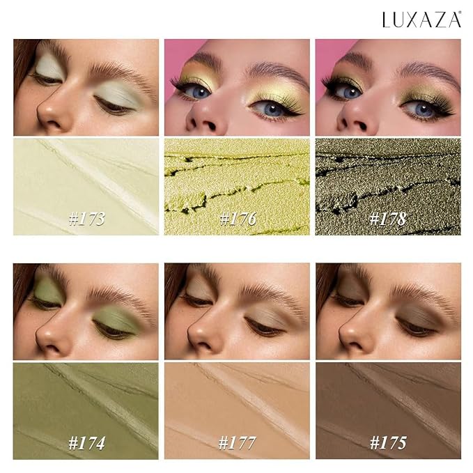 Neutral Eyeshadow Stick Makeup Set, Metallic Shimmer Matte Cream Eye Shadow Eyeliner Brightener Pencil Crayon - Classic 6PCS A007