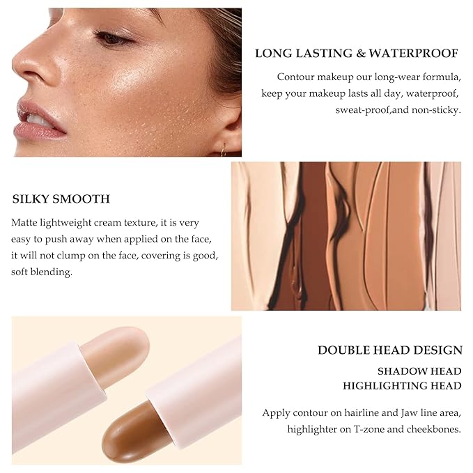 Boobeen Highlight and Contour Stick Dual-ended Contouring Cream