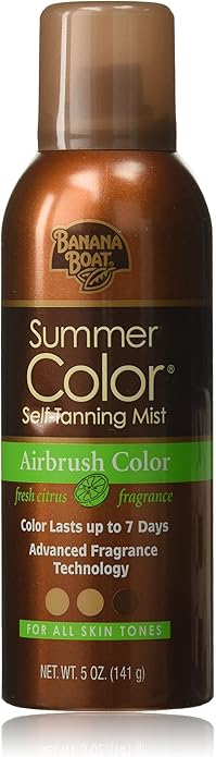 Banana Boat Summer Color, Self Tanning Mist, Airbrush, 5 Oz
