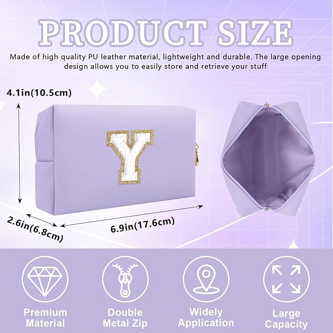 Personalized initial letter patch makeup