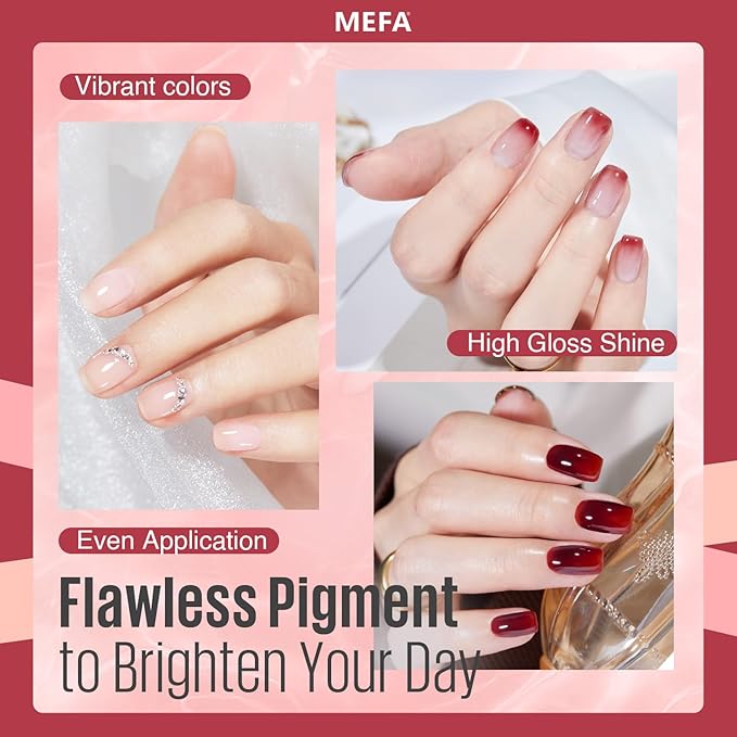 Mefa jelly gel nail polish