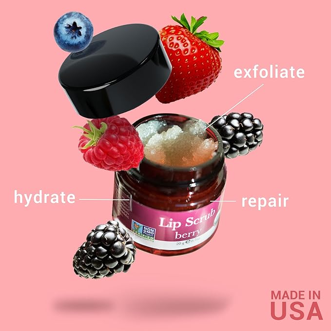 Organic Lip Scrub Berry - USA