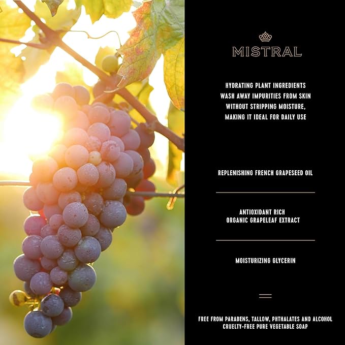 Mistral Bar Soap, Salted Gin, Large Bar