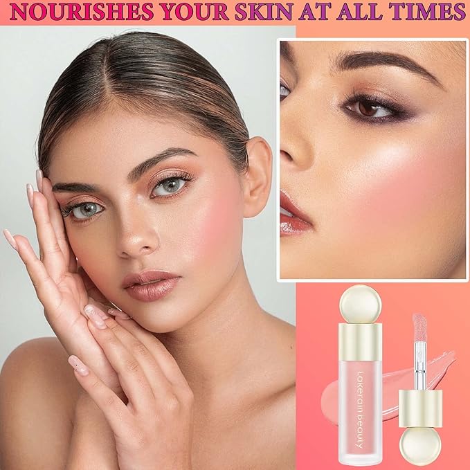 Matte Soft Liquid Blush,Waterproof Long Lasting Moisturizing Velvet Blushes Makeup（#01）