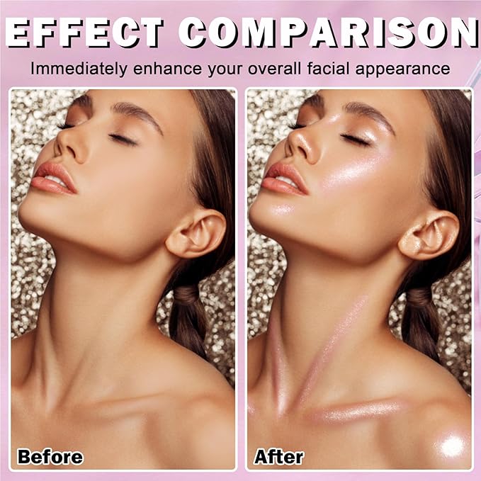 White Highlighter Makeup Palette Face Highlighter Powder Iluminadores Mermaid Color