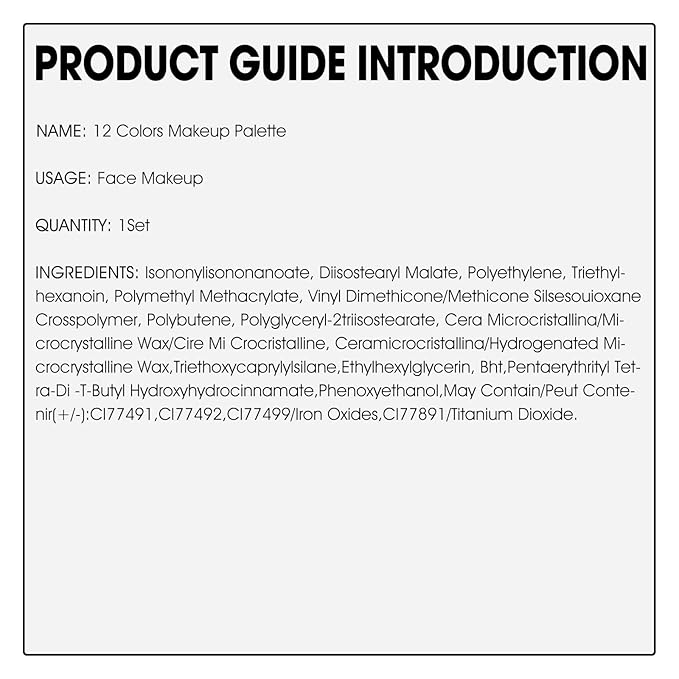 12 Colors Cream [Blush Contour Concealer Highlighter] Makeup Palette for Cheeks - All in One Makeup Palette Kit with Brush, Long Wearing Waterproof Blendable Face Make Up Pallete (#05)