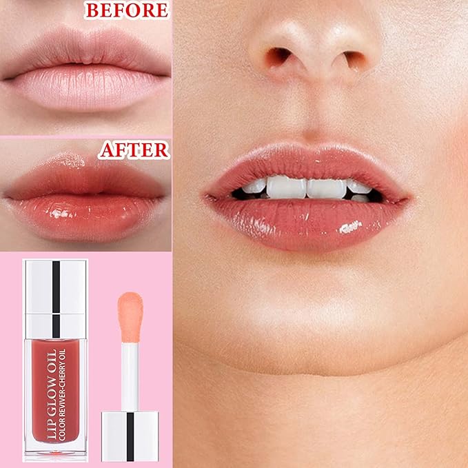 Lip Glow Oil,Hydrating Plumping Lip Tint